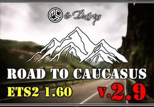 Road to Caucasus версия 2.9 для Euro Truck Simulator 2 (v1.60)