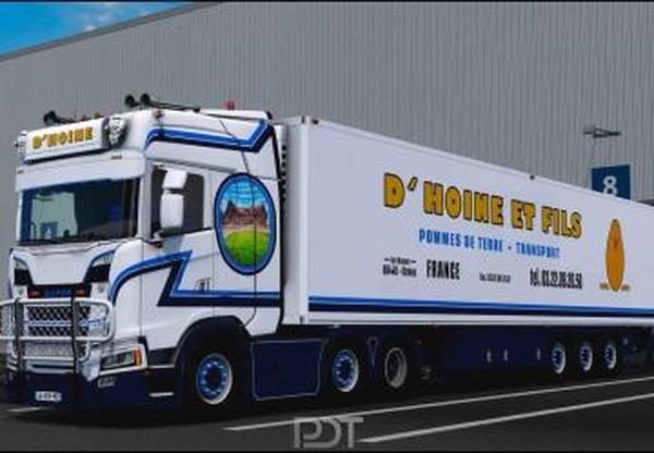 Мод Scania S580«D’Hoine et Fils» версия 1.0 для Euro Truck Simulator 2 (v1.60.x)