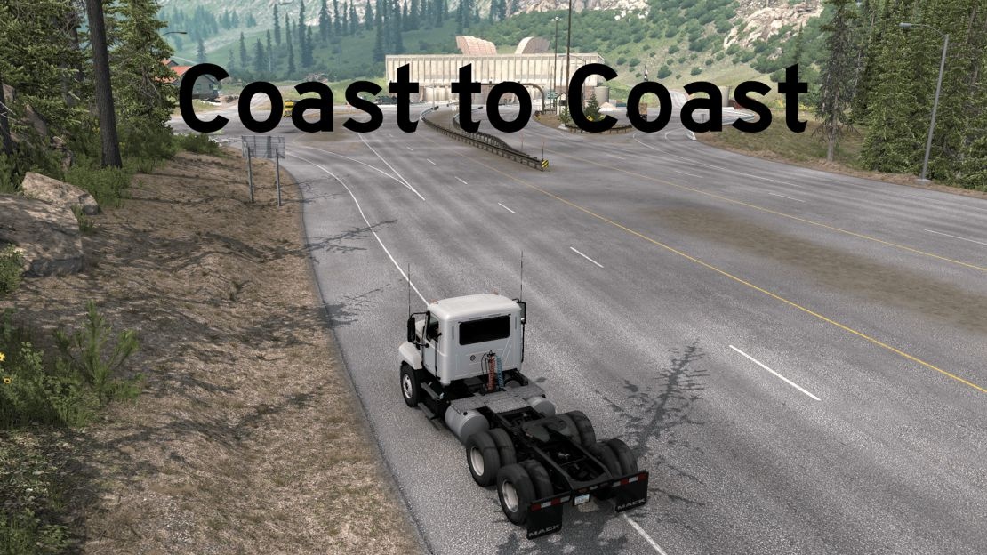 МОД Coast to Coast v2.23.60.1 ДЛЯ AMERICAN TRUCK SIMULATOR