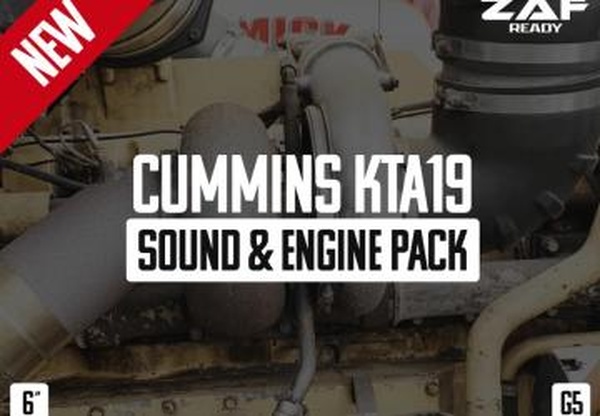 Мод Cummins KTA Sound & Engine Pack версия 1.1.1 для American Truck Simulator (v1.60.x)