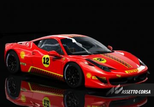 Мод Hill-Climb Ferrari 458 GT PRO версия Hill-Climb by GR.TEAM 1.0 для Assetto Corsa