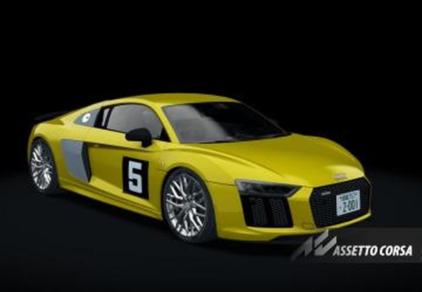 Мод Audi R8 V10 Plus MF GHOST Version версия 1.0 для Assetto Corsa