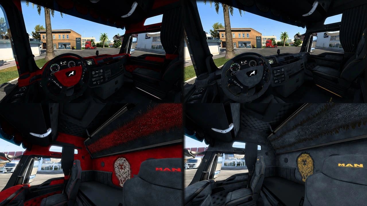 МОД MAN TGX E6 Interior Pack v1.5 ДЛЯ EURO TRUCK SIMULATOR 2