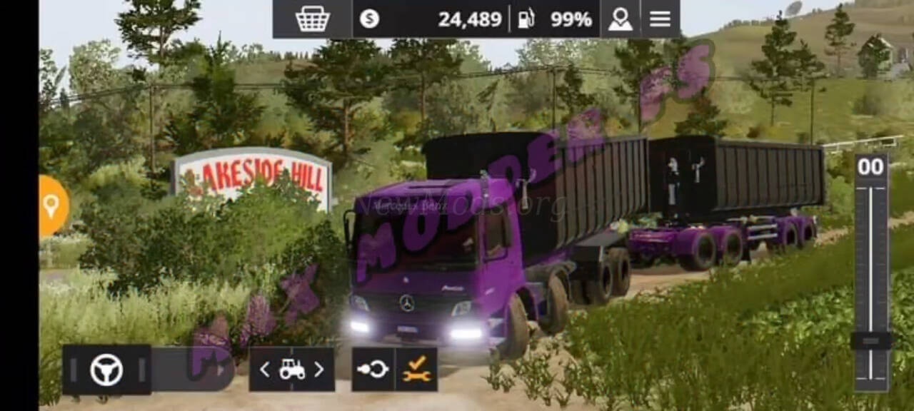 Мод Atego 2425 and Pac Roll-on версия 28.06.22 для Farming Simulator 20