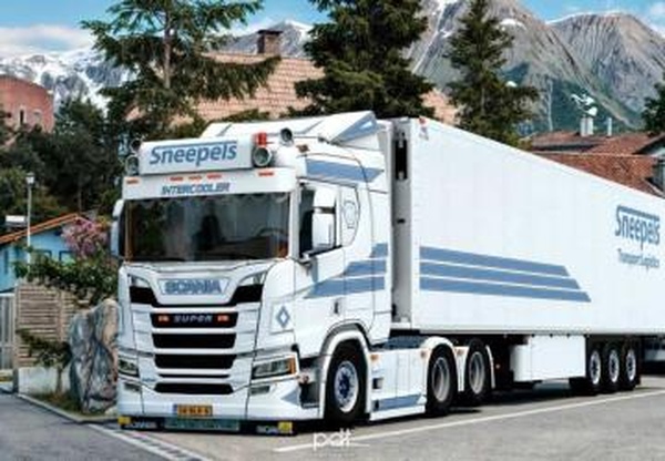 Мод Scania R500 Sneepels версия 14.0 для Euro Truck Simulator 2 (v1.60.x)