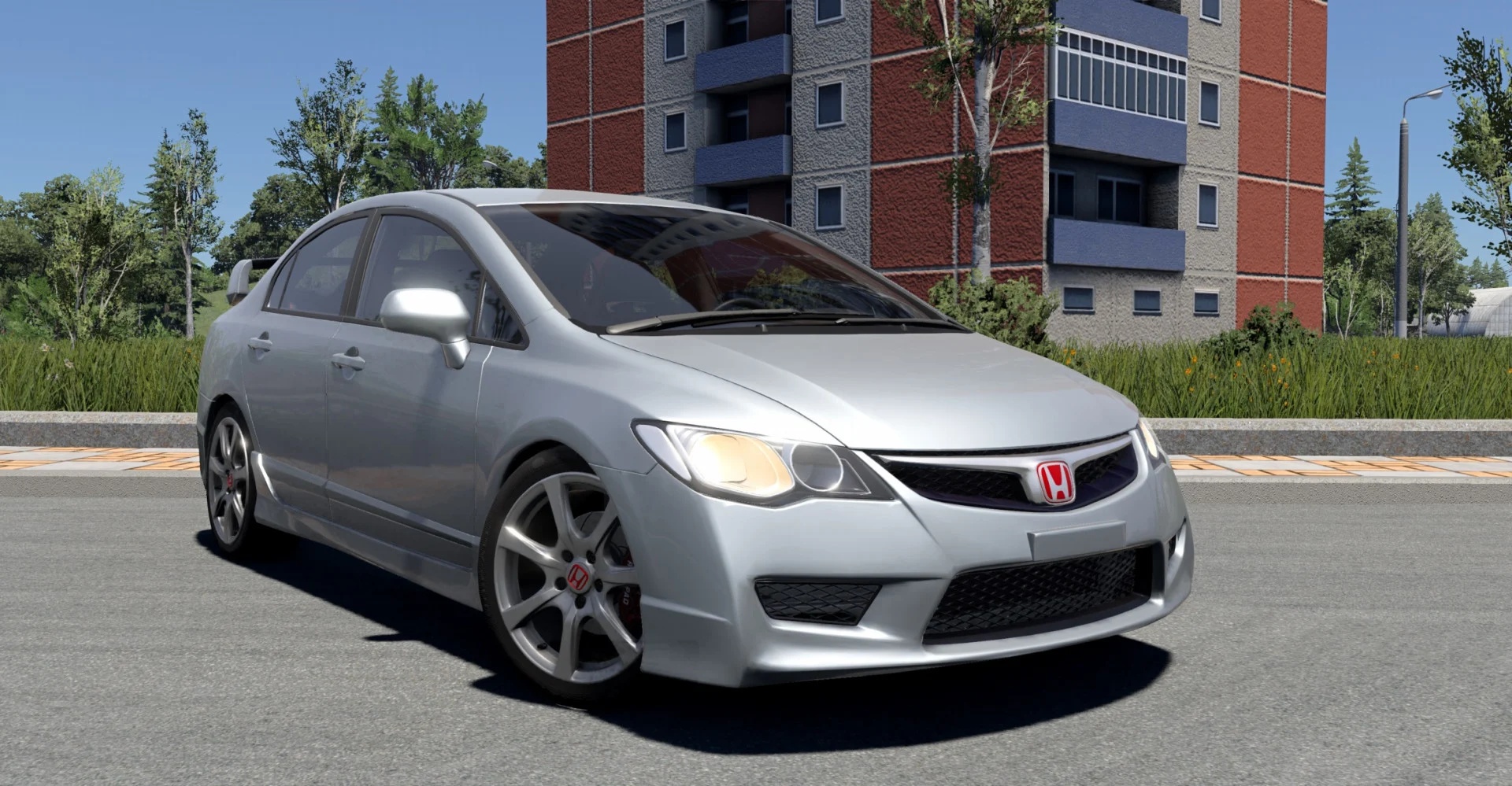 МОД Honda Civic 8 v1.0 Fix (0.39.x) ДЛЯ BEAMNG.DRIVE