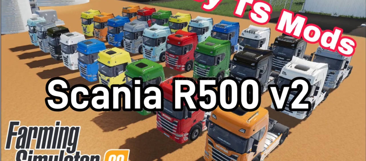 Мод Scania R500 v2 версия 29.03.24 для Farming Simulator 20