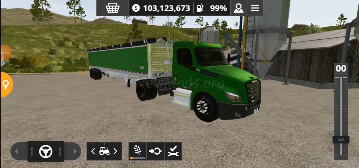 Мод Freightliner Cascadia 126 Daycab версия 01.05.22 для Farming Simulator 20