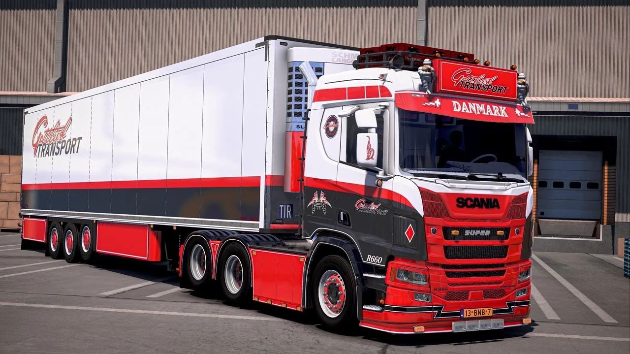 МОД Scania R660 DANMARK + Trailer v1.60 ДЛЯ EURO TRUCK SIMULATOR 2