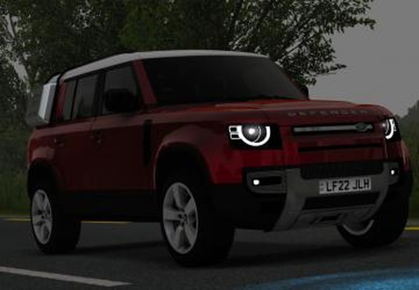 Мод Land Rover Defender 110 2023 версия 2.0 для American Truck Simulator (v1.60.x, 1.61.x)