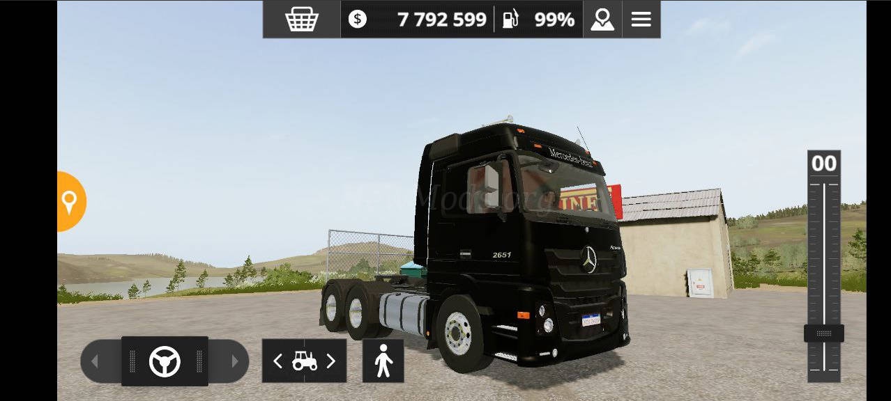 Мод Actros 26 6x4 версия 02.05.22 для Farming Simulator 20
