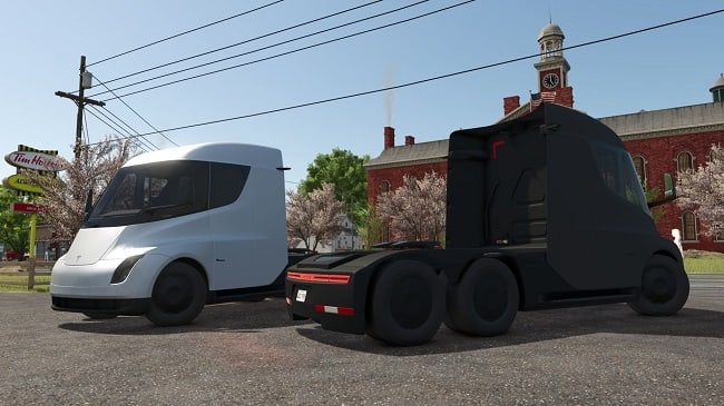 МОД Tesla Semi v1.1.0.0 (1.21.x) ДЛЯ FARMING SIMULATOR 2025