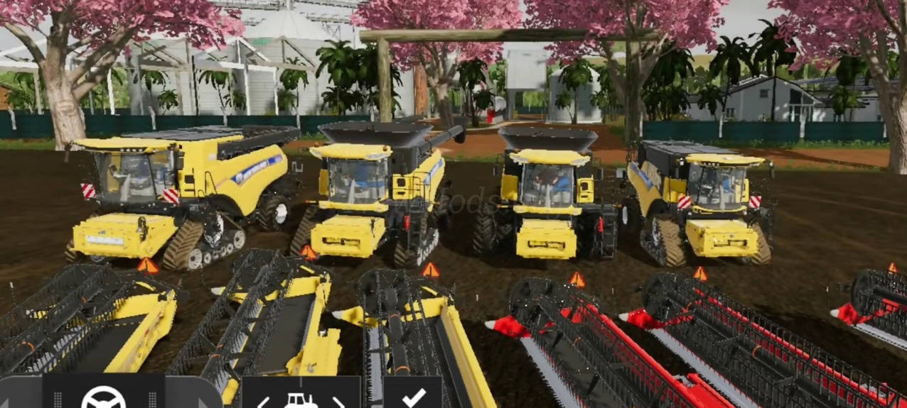 Мод Headers Pack6 (Barras de corte NH e Case) версия 10.11.23 для Farming Simulator 20