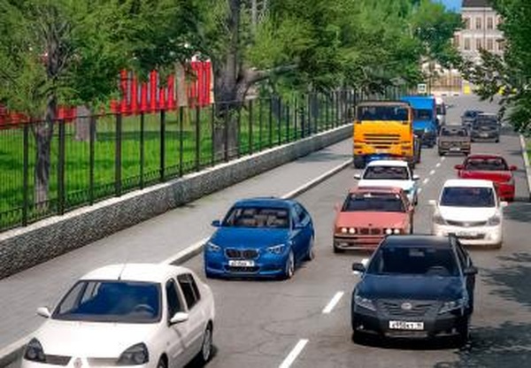 Мод Russian Traffic Pack версия 1.1 для BeamNG.drive (v0.39.x)