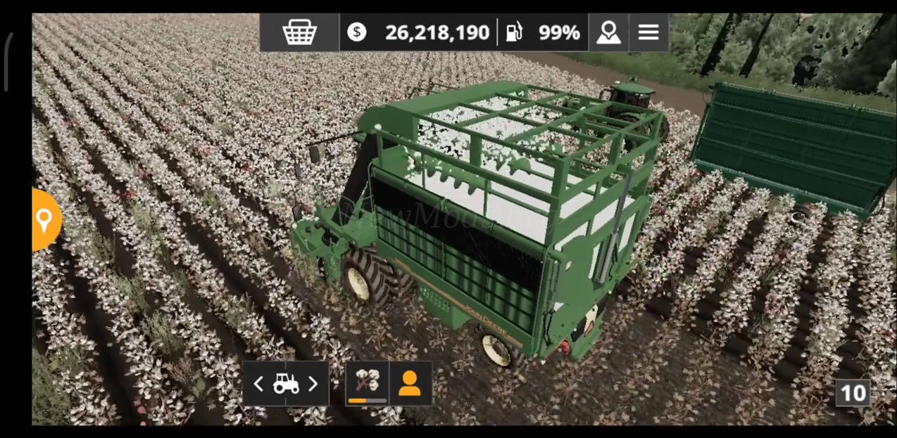 Мод John Deere 9996 Cotton-Pack версия 10.11.23 для Farming Simulator 20