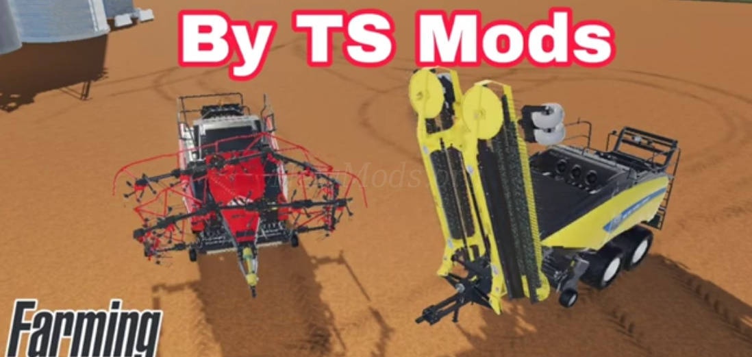 Мод Baler NH BB1290 and Kuhn LSB1290W with rake версия 22.04.24 для Farming Simulator 20