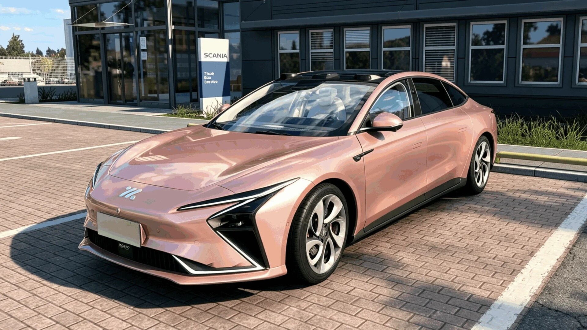 МОД SAIC IM L7 Smart Electric Sedan v1.60-1.61 ДЛЯ EURO TRUCK SIMULATOR 2