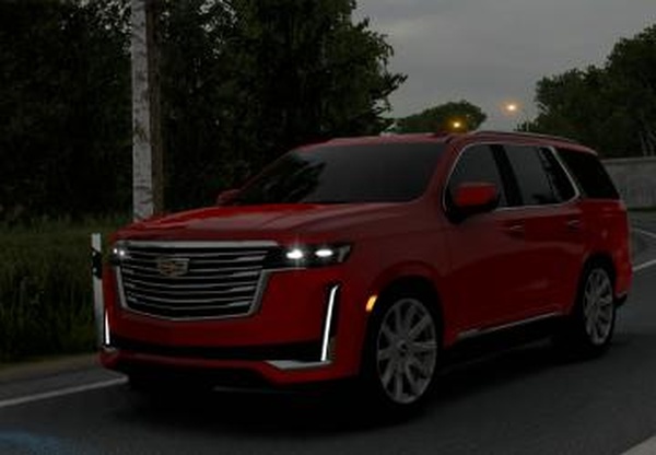 Мод Cadillac Escalade 2021 версия 2.3 для Euro Truck Simulator 2 (v1.60.x, 1.61.x)