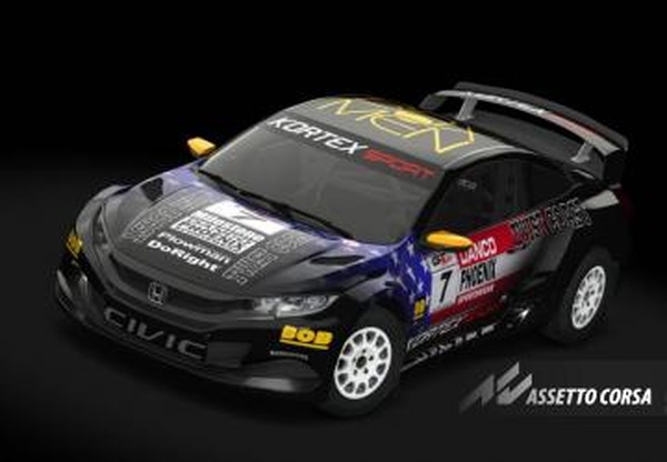 Мод Honda Civic GRC Gravel версия 1.7D для Assetto Corsa