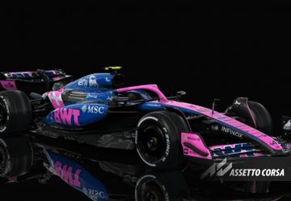 Мод F1 2025 Alpine A525 версия 1.0 для Assetto Corsa