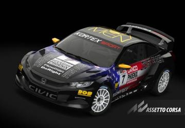 Мод Honda Civic GRC Tarmac версия 1.7D для Assetto Corsa