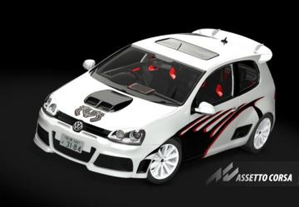Мод Volkswagen Golf Mk5  Fast and Furious Tokyo Drift v1.0 для Assetto Corsa