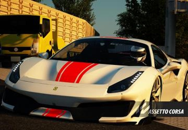 Мод DPC FERRARİ F488 версия 1.0 для Assetto Corsa