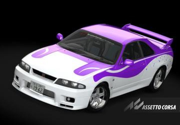 Мод Nissan R33 Fast and Furious Tokyo Drift girl v1.0 для Assetto Corsa