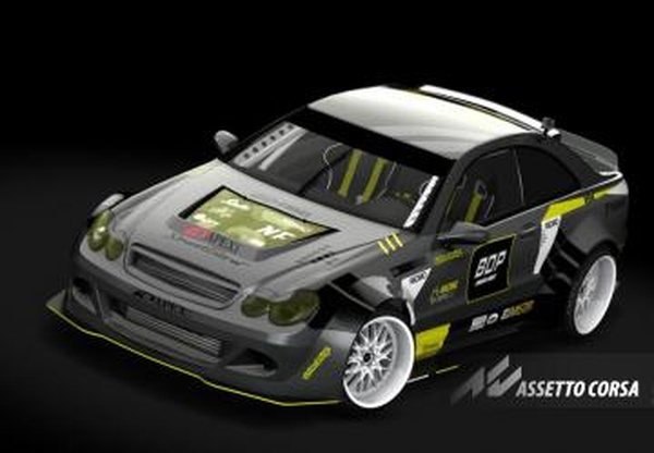 Мод BDP - Mercedes CLK  V8 drift версия 1.2 для Assetto Corsa