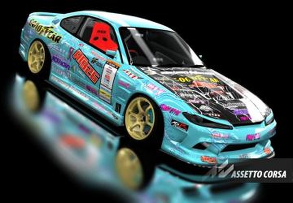 Мод Nissan SILVIA VERTEX EDGE S15 v3 midnight wanderers v3.0 для Assetto Corsa