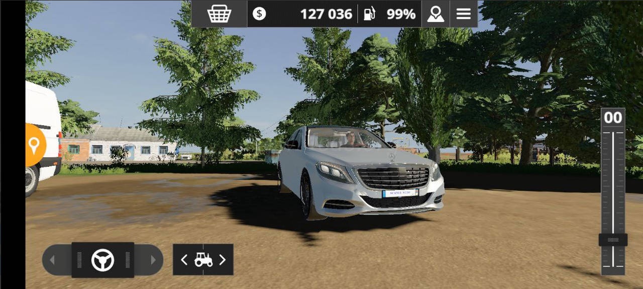 Мод Mercedes S Class S63 версия 28.06.22 для Farming Simulator 20