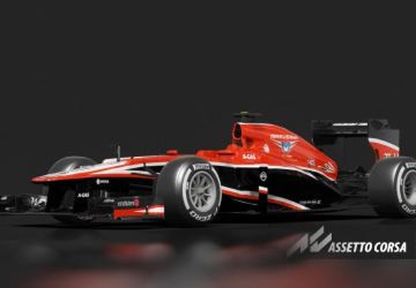 Мод Marussia MR02 версия 1.0 для Assetto Corsa