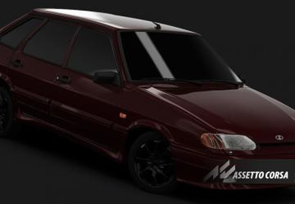 Мод Lada 2114 Black/Silver Edition Wheels версия 2.0 для Assetto Corsa