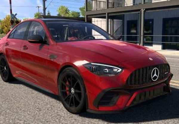 Мод Mercedes-AMG C63 S E Performance 2024 версия 2.2 для Euro Truck Simulator 2 (v1.60.x, 1.61.x)