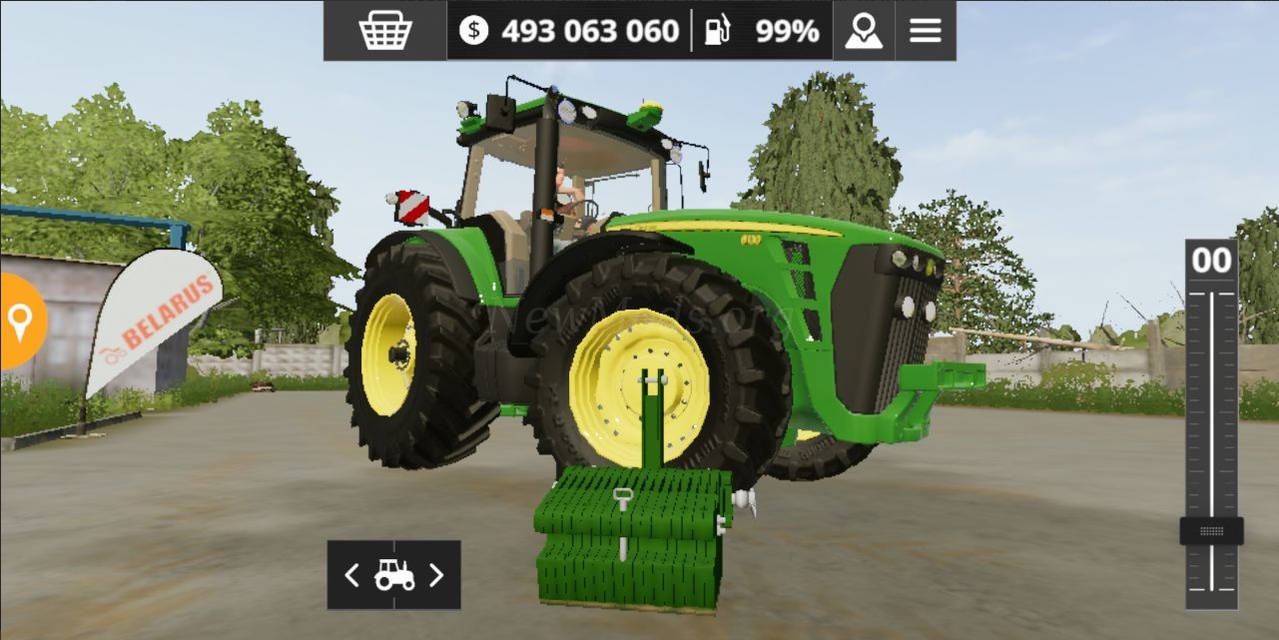 Мод John Deere 1900kg Weight версия 19.07.23 для Farming Simulator 20