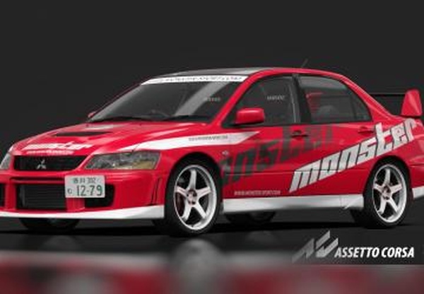 Мод Mitsubishi Lancer Evolution VIII GSR Monster Sport v0.97 для Assetto Corsa