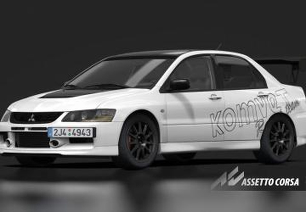 Мод Mitsubishi Lancer Evolution IX GSR KOMVET v0.97 для Assetto Corsa
