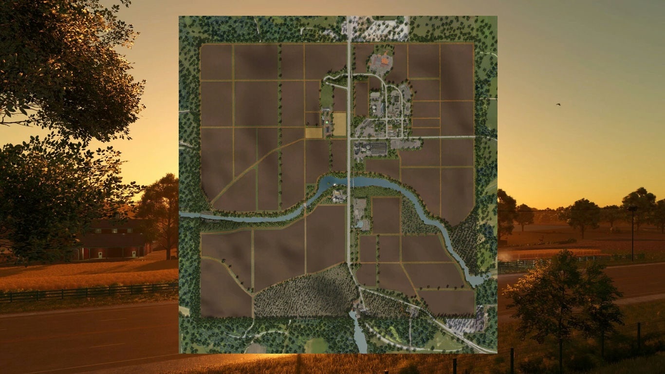 МОД Карта Redstone County-Oklahoma v1.0.0.1 (1.21.x) ДЛЯ FARMING SIMULATOR 2025