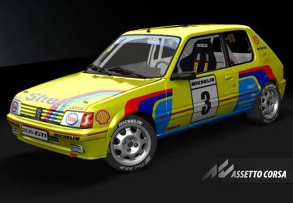 Мод COPA Peugeot 205 1.9 GTI Gr.N версия v1.1 для Assetto Corsa