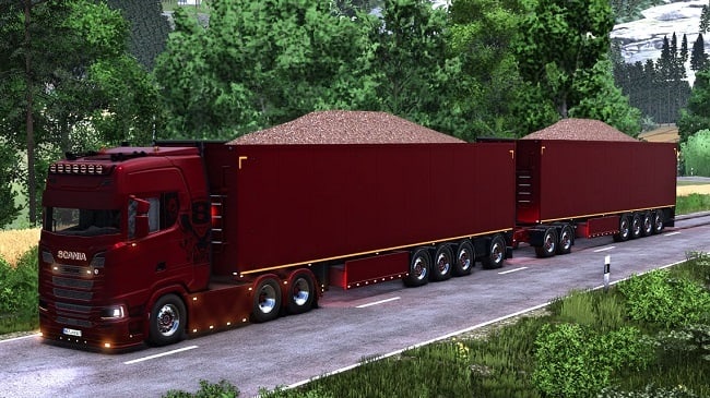 МОД STAS Walking Floor Trailer v1.2.0.0 (1.21.x) ДЛЯ FARMING SIMULATOR 2025