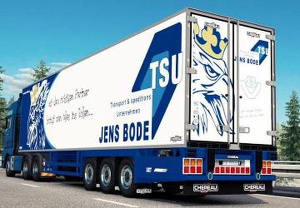 Мод Trailer Chereau версия 1.3 для Euro Truck Simulator 2 (v1.60.x, 1.61.x)