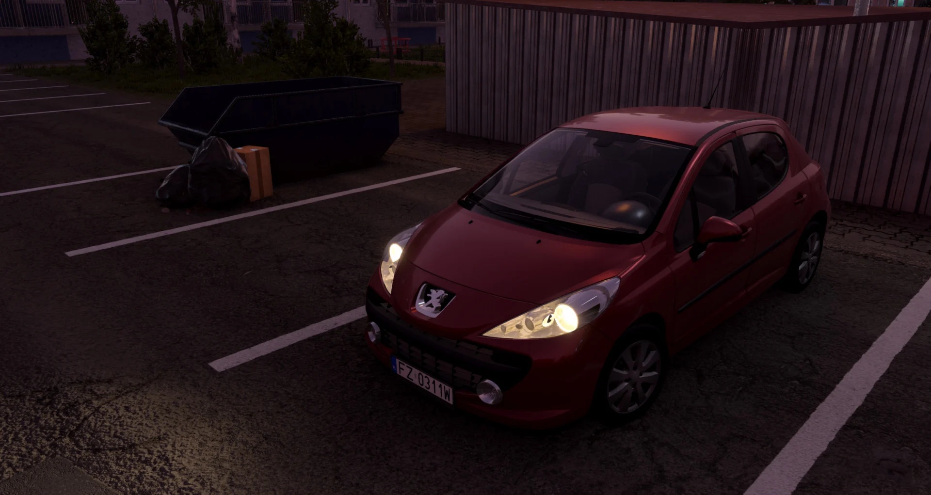 МОД Peugeot 207 v1.0 (0.39.x) ДЛЯ BEAMNG.DRIVE