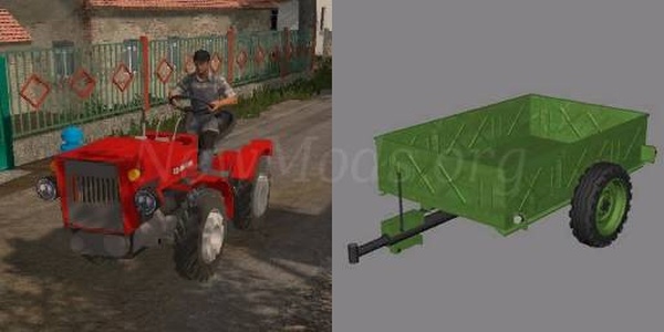 Мод TZ-4 Kpot and Trailer JD4wd версия 02.09.22 для Farming Simulator 20