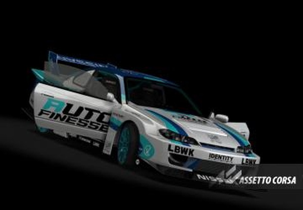 Мод Nissan Silvia S15 Liberty Walk версия v1.0 для Assetto Corsa