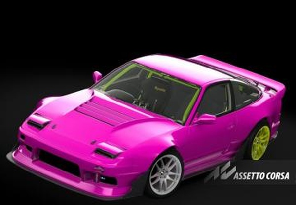 Мод DākuSide Nissan 180sx версия BETA для Assetto Corsa