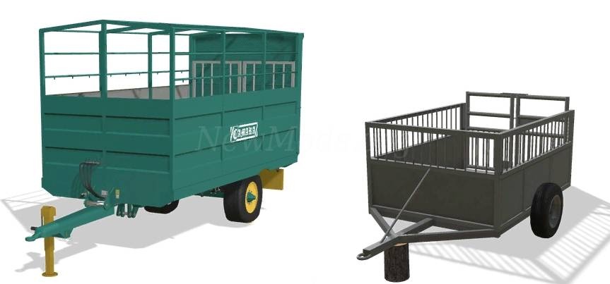 Мод Camara Livestock and Old Cattle Trailer версия 14.04.23 для Farming Simulator 20