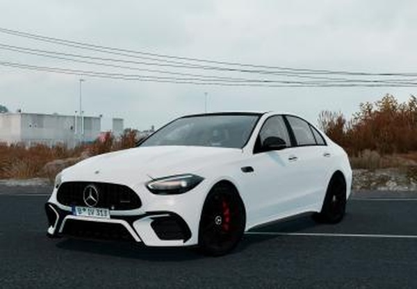 Мод Mercedes-Benz C-Class AMG C 43 2024 версия 1.6 для Euro Truck Simulator 2 (v1.61.x)