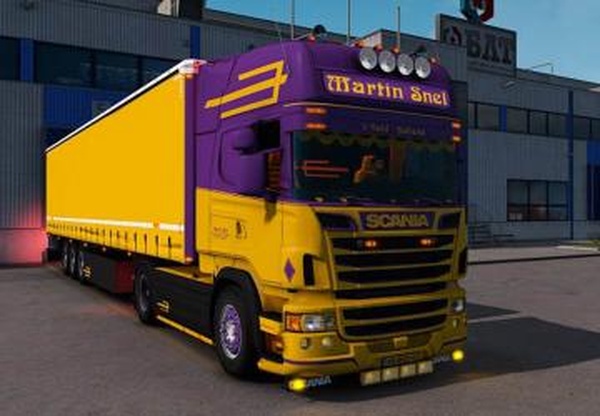Мод Scania R450 Martin Snel версия 8.0 для Euro Truck Simulator 2 (v1.60.x)