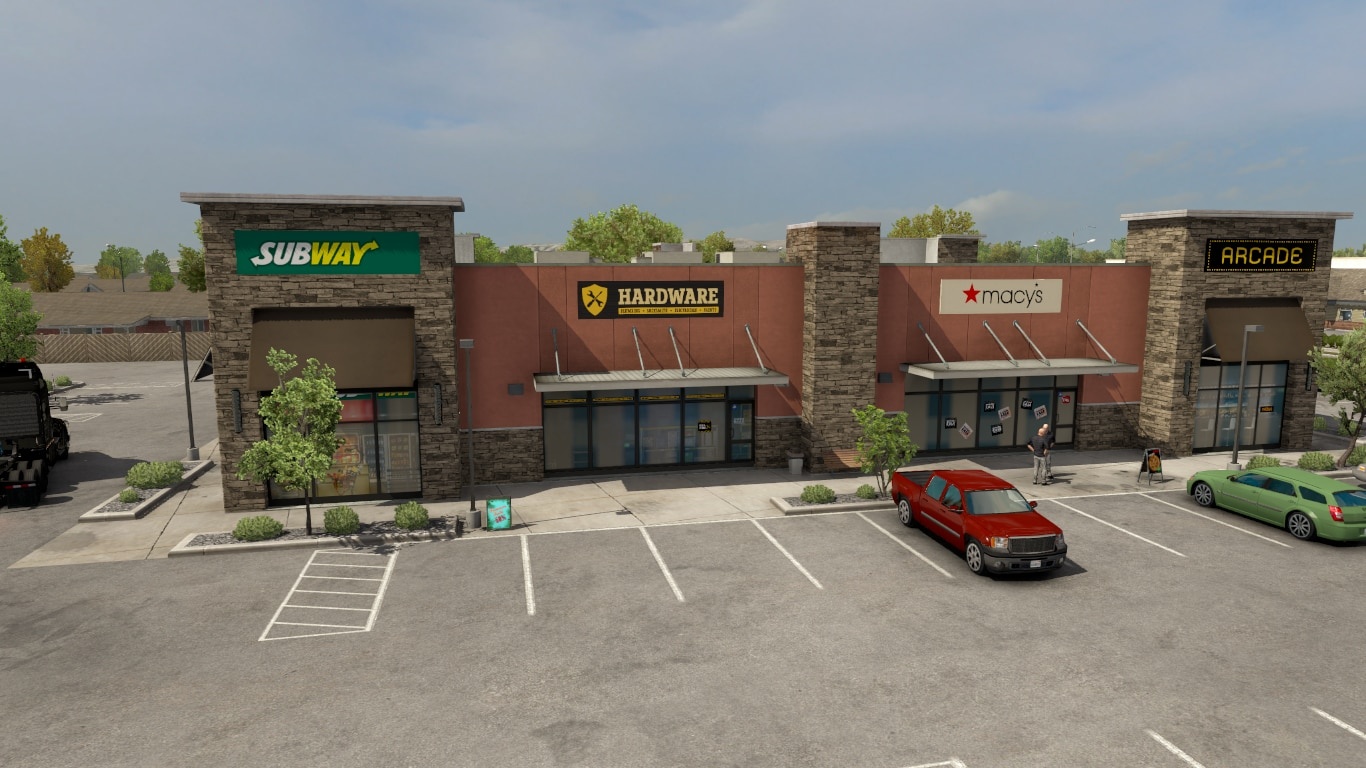 МОД Real Companies, Gas Stations & Billboards v4.01.23 ДЛЯ AMERICAN TRUCK SIMULATOR