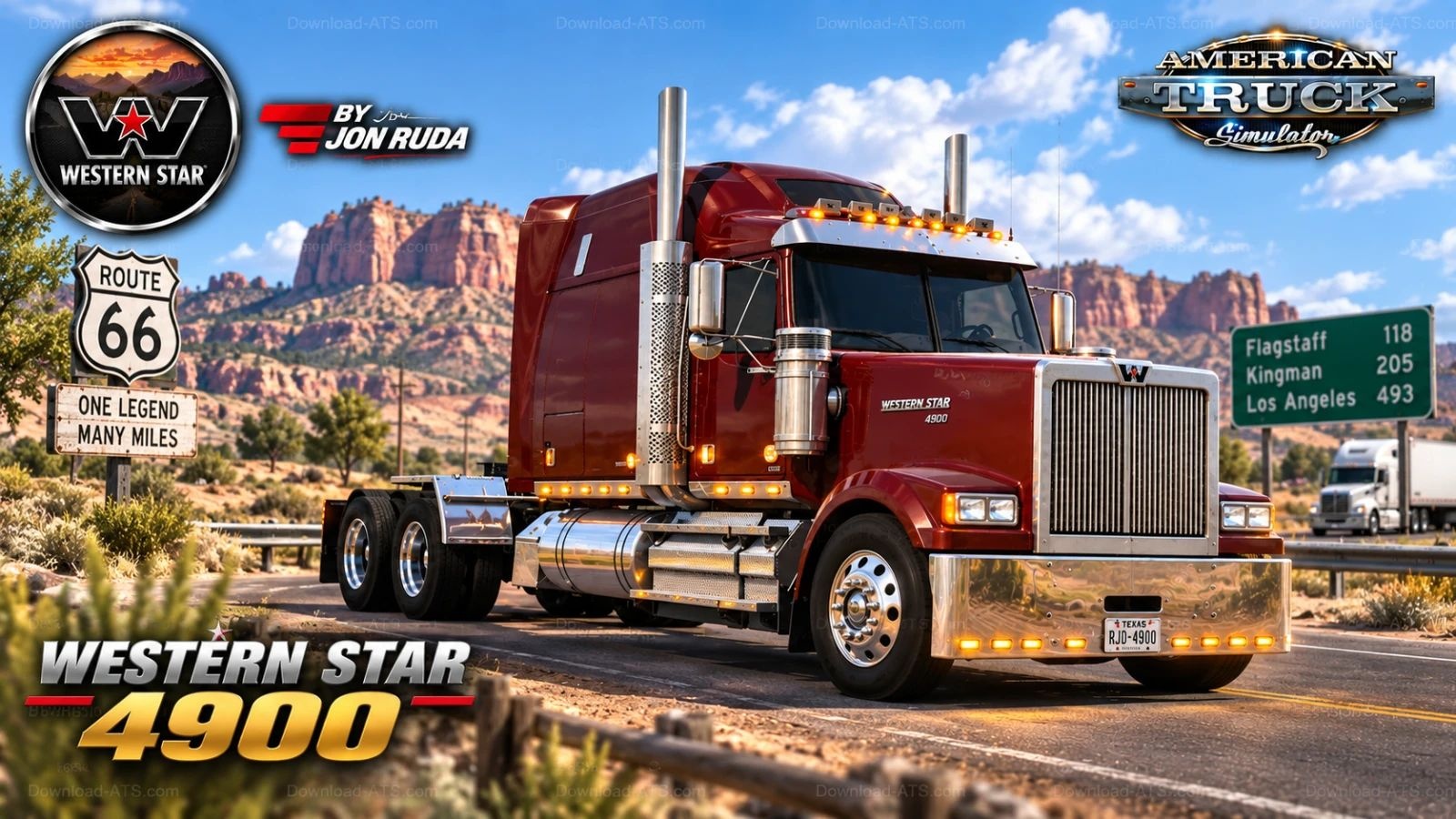 МОД Western Star 4900 v1.1 ДЛЯ AMERICAN TRUCK SIMULATOR